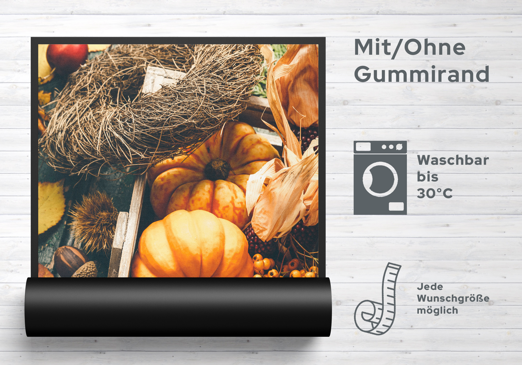 Fussmatte Kürbis 7304