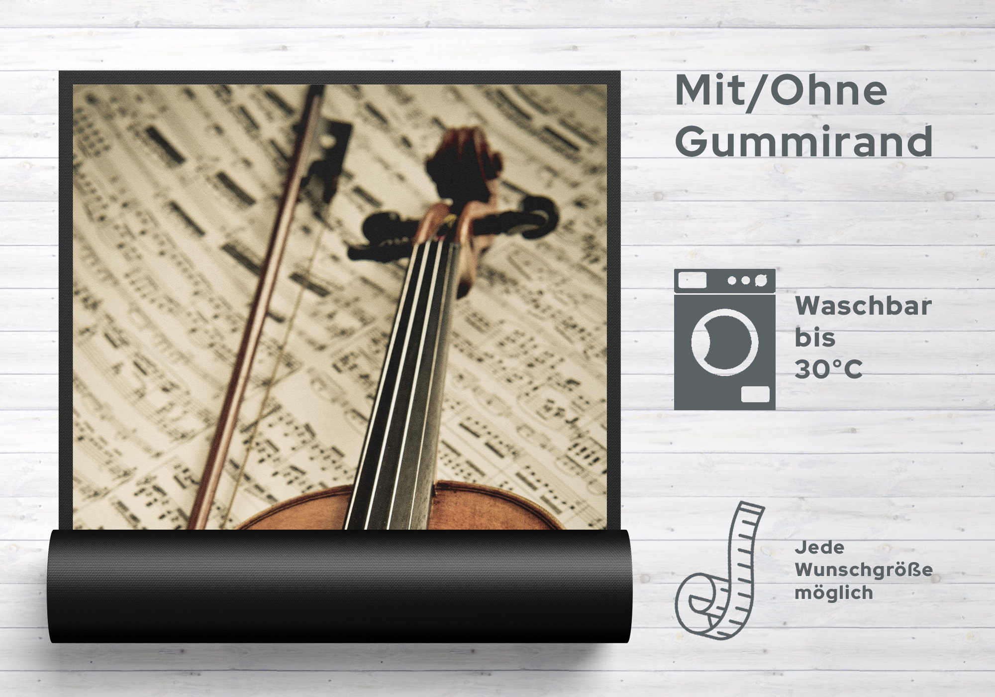 Fussmatte Geige 7310