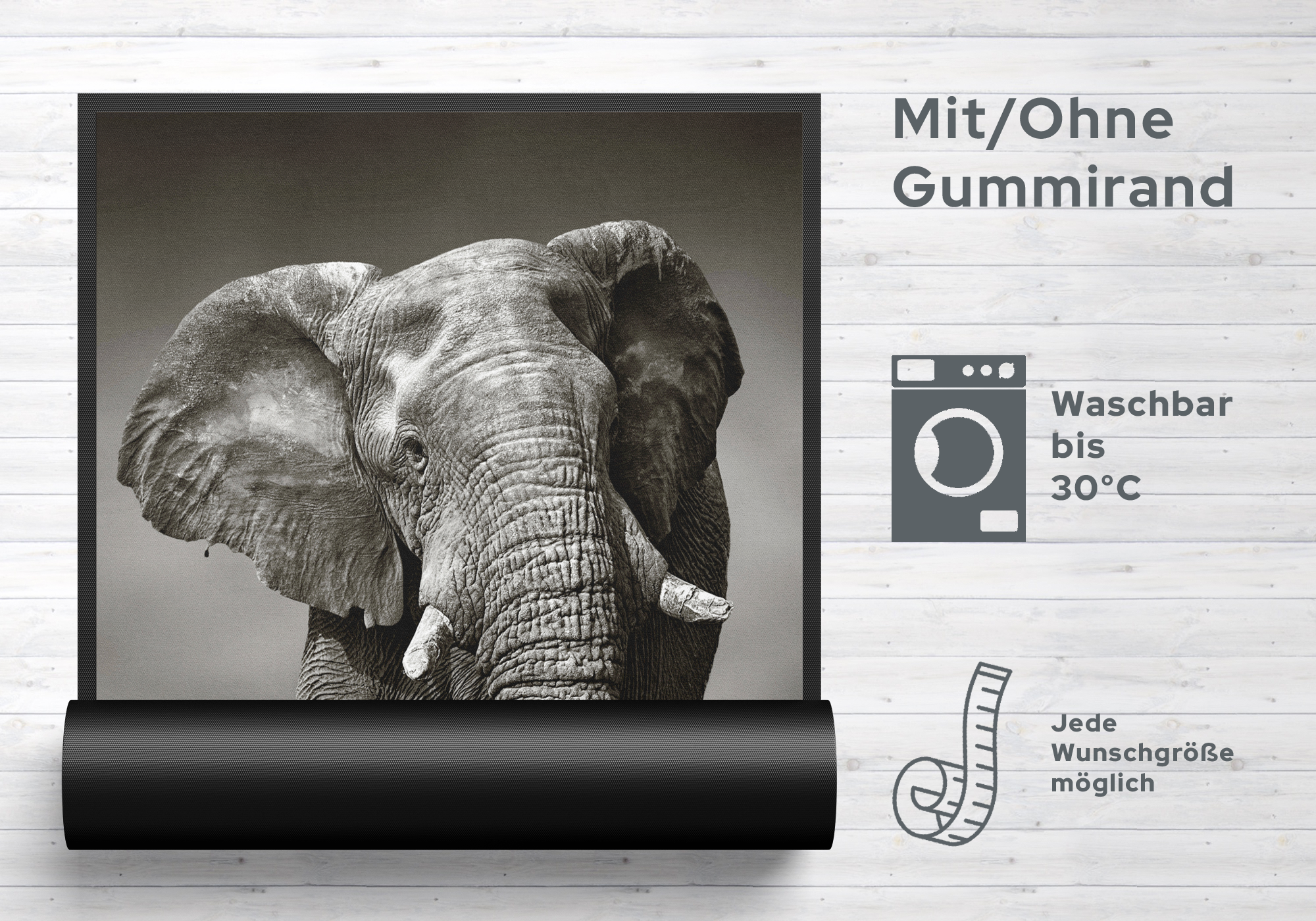 Fussmatte Elefant 7481