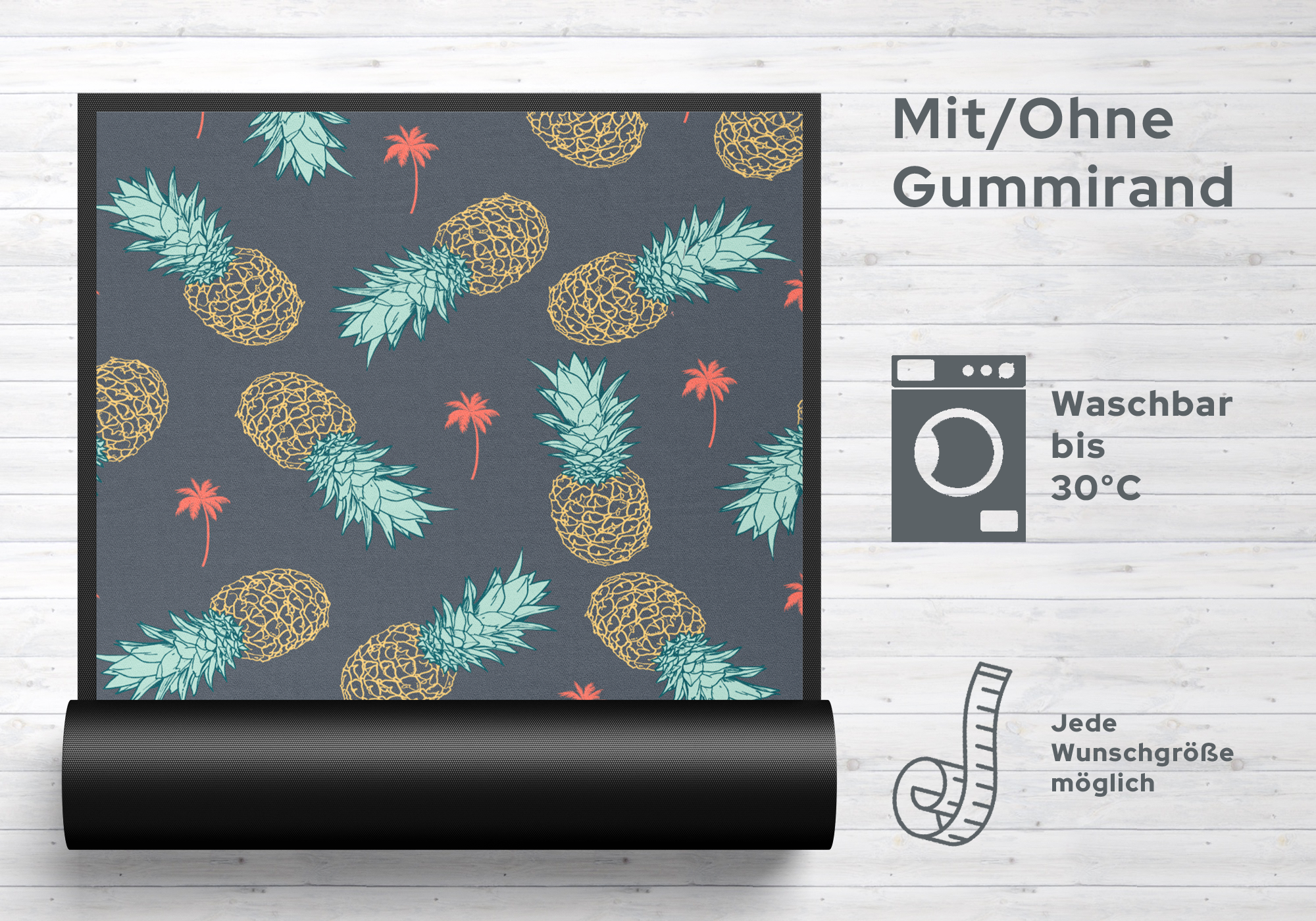 Fussmatte Ananas 7487