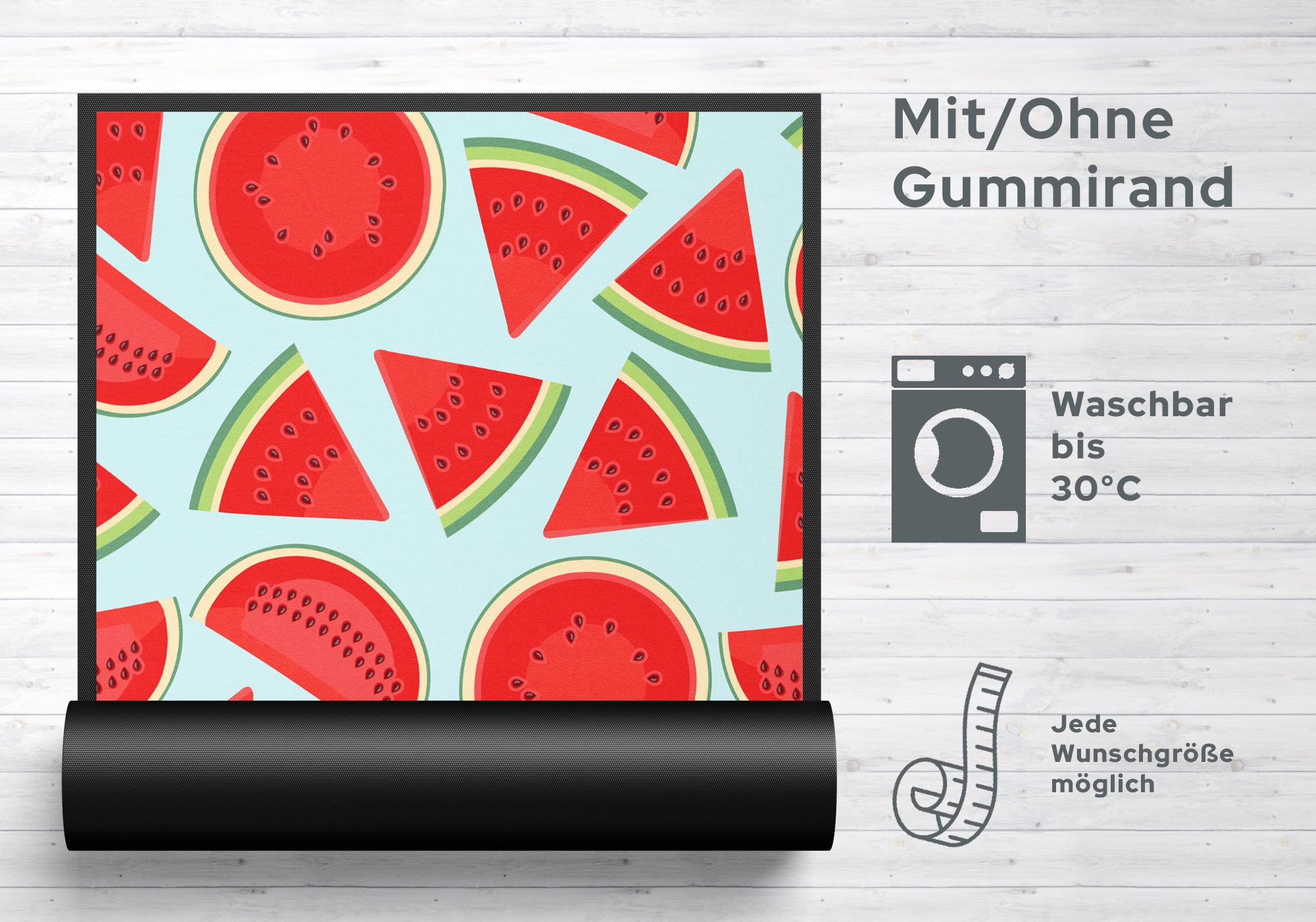 Fussmatte Wassermelone 7527