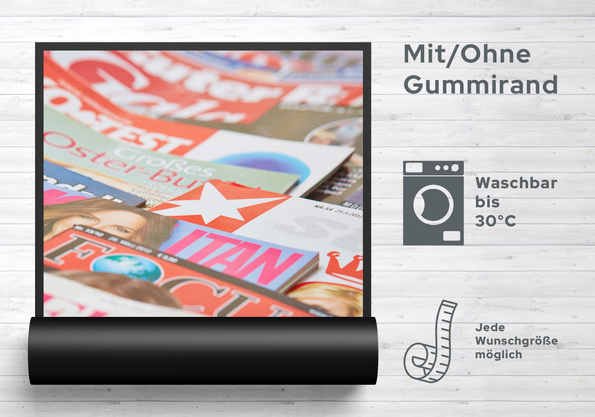 Fussmatte Zeitschrift 7536