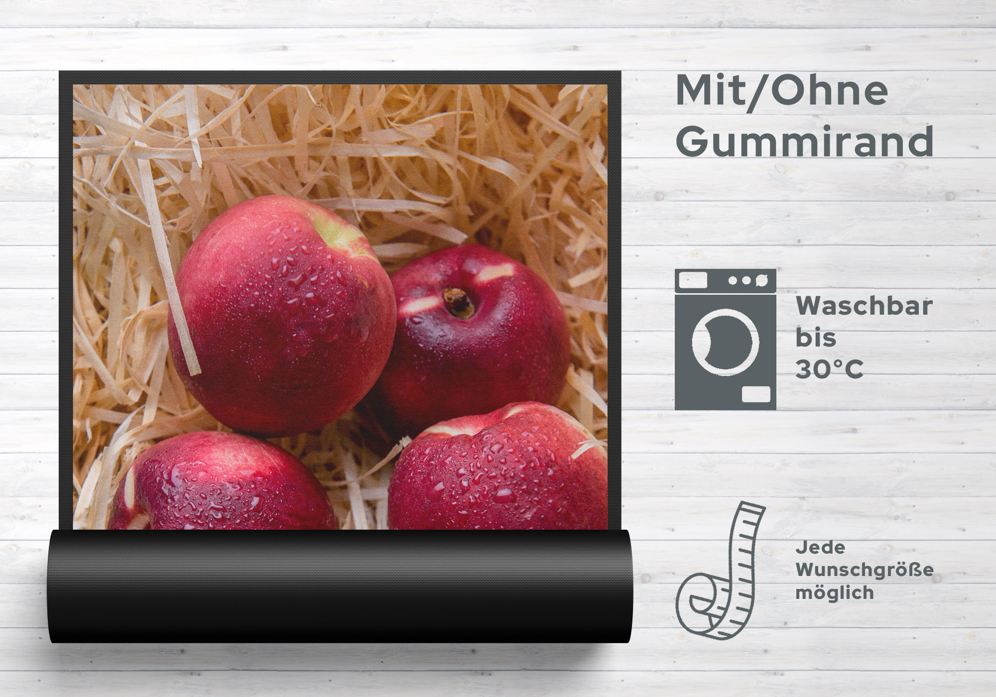Fussmatte Apfel 7577