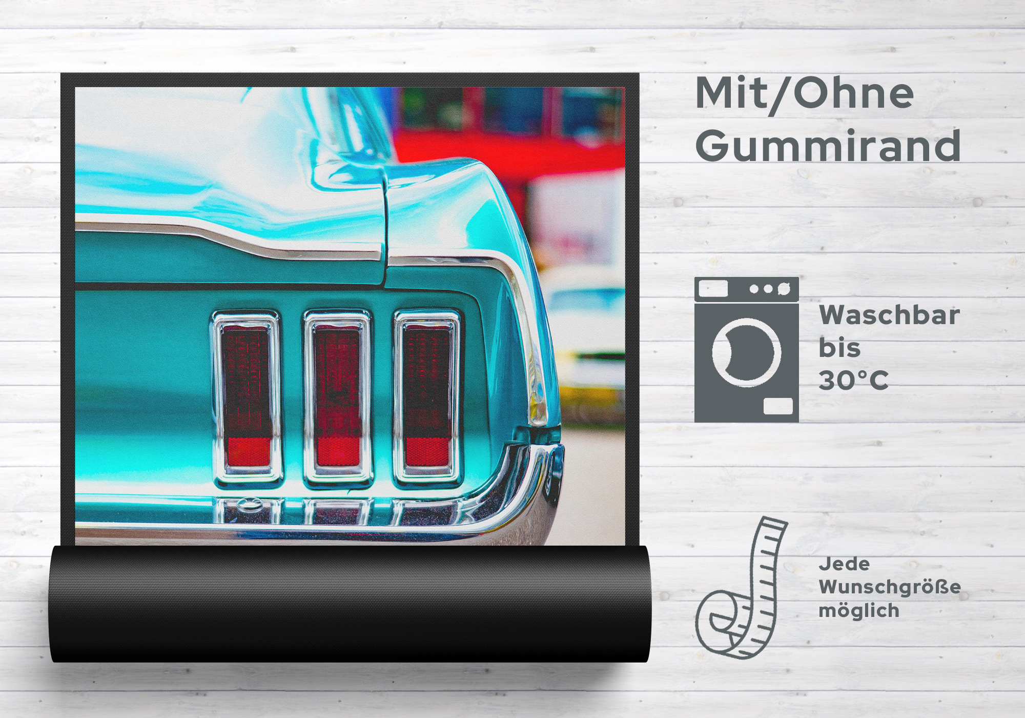 Fussmatte Oldtimer 7579