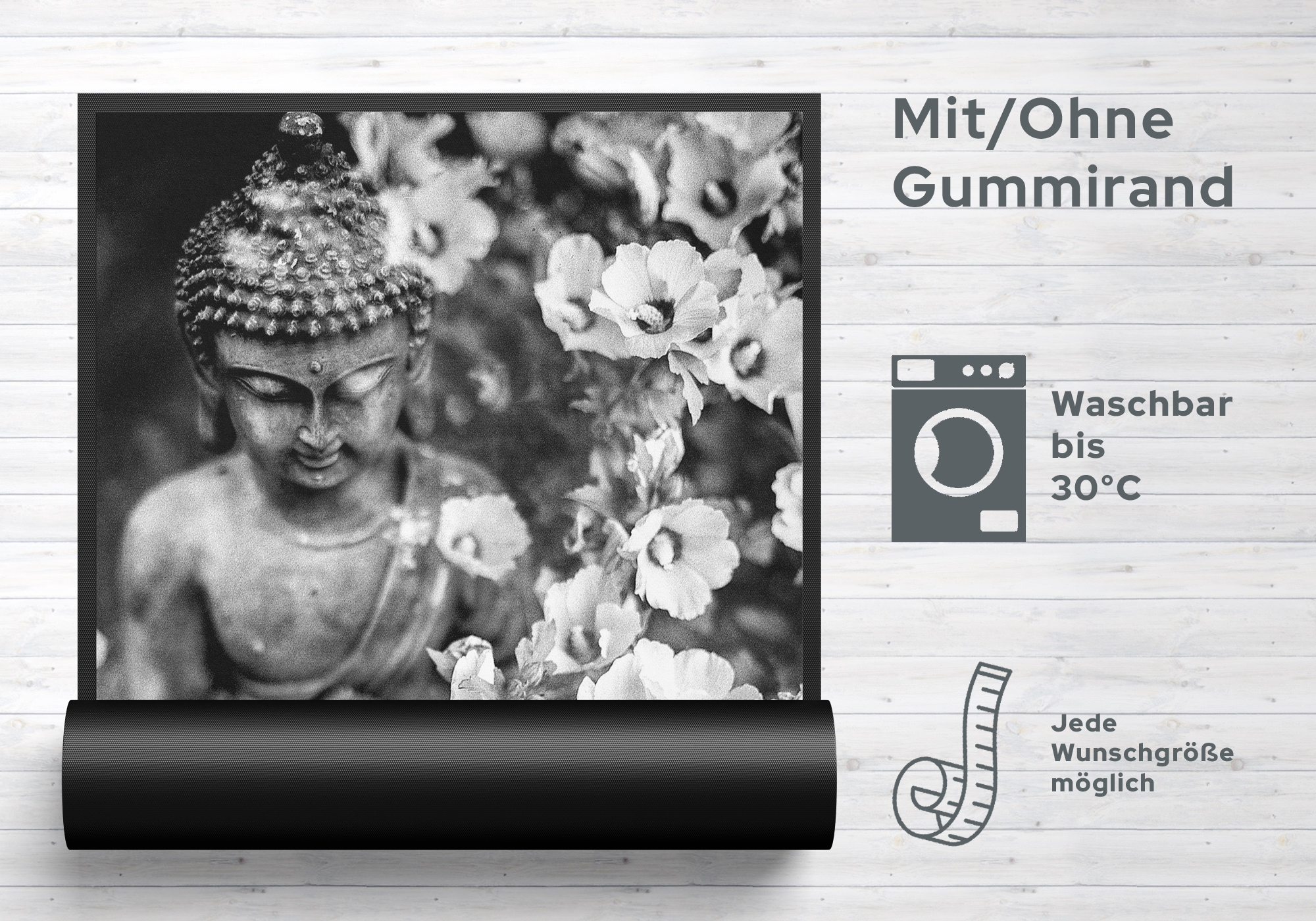 Fussmatte Buddha 7584