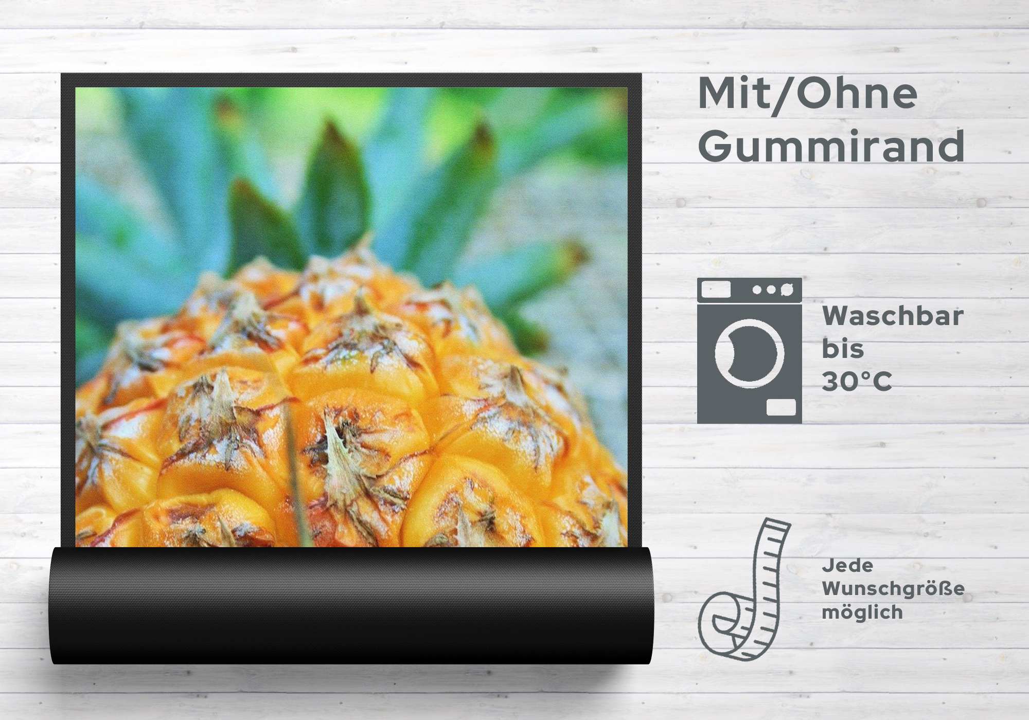 Fussmatte Ananas 7591