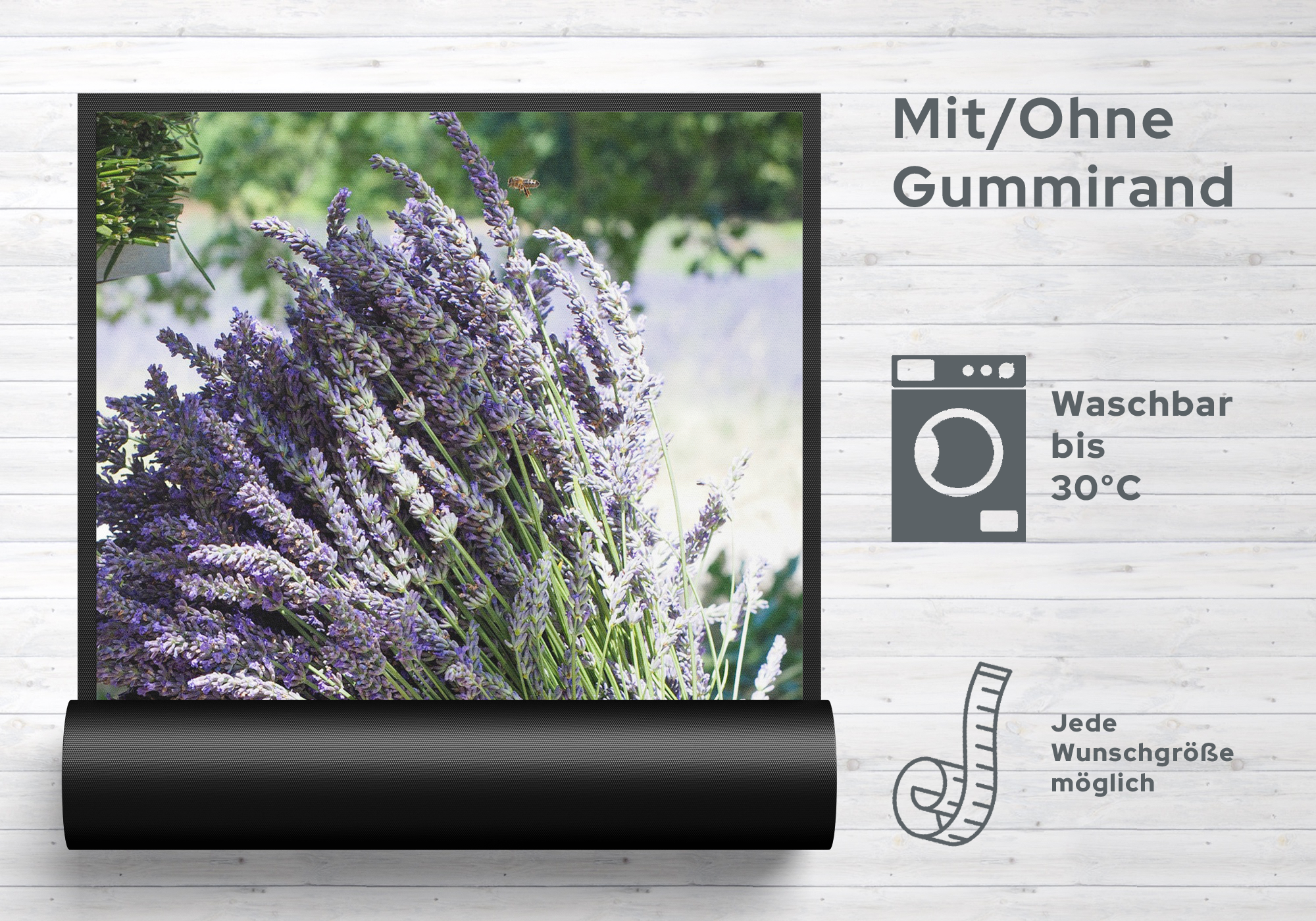 Fussmatte Lavendel 7597