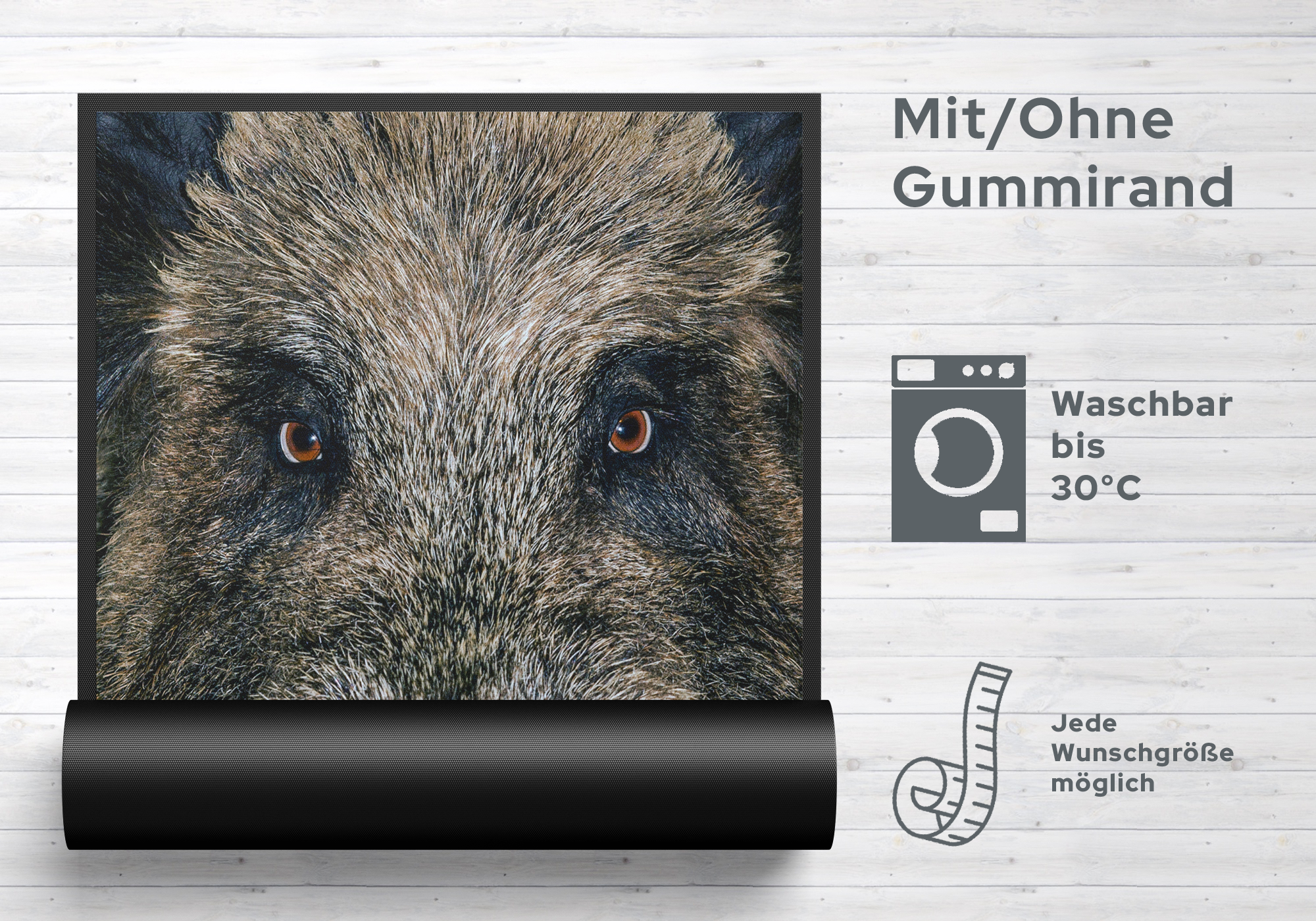 Fussmatte Wildschwein 7612