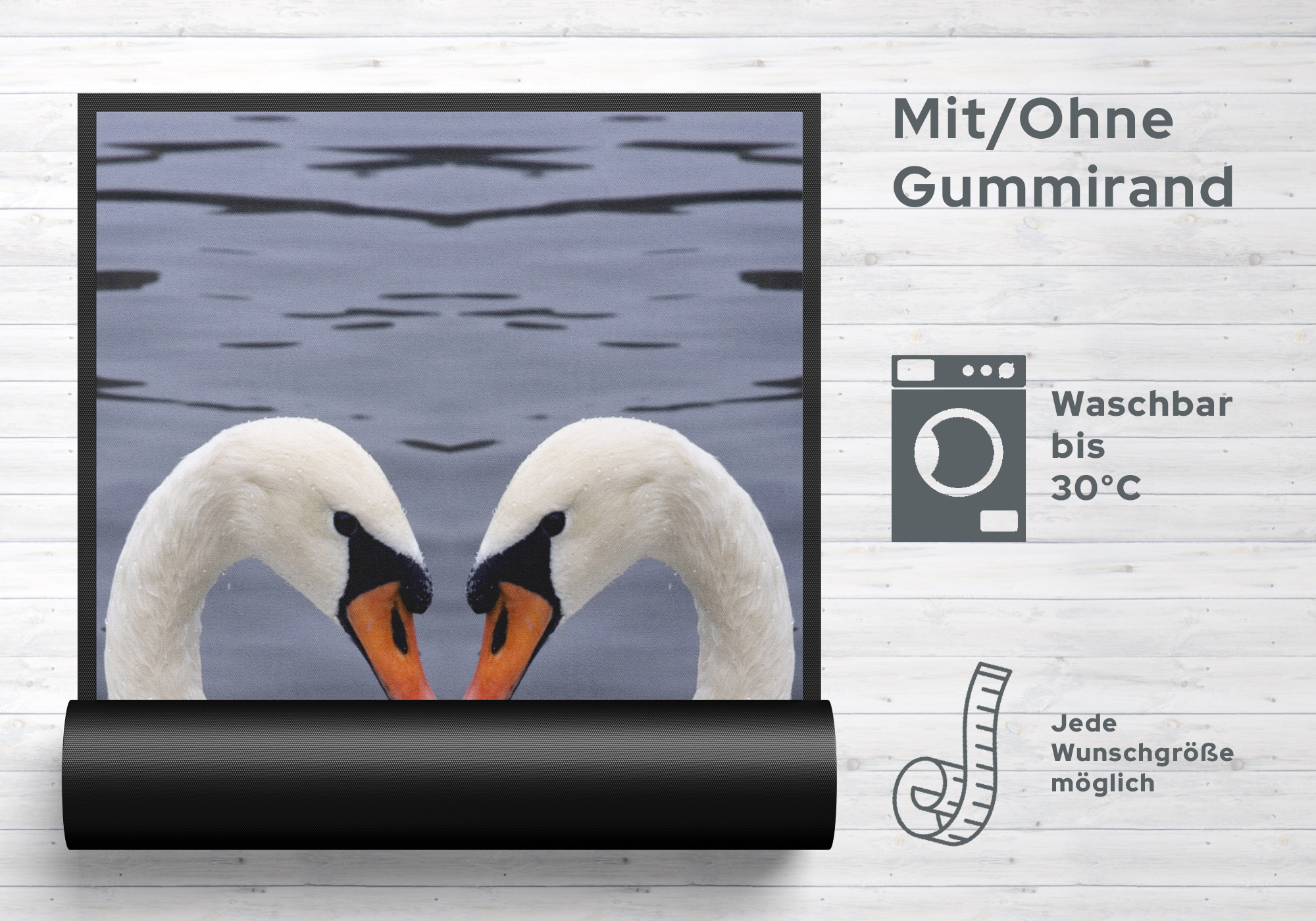 Fussmatte Schwan 7739