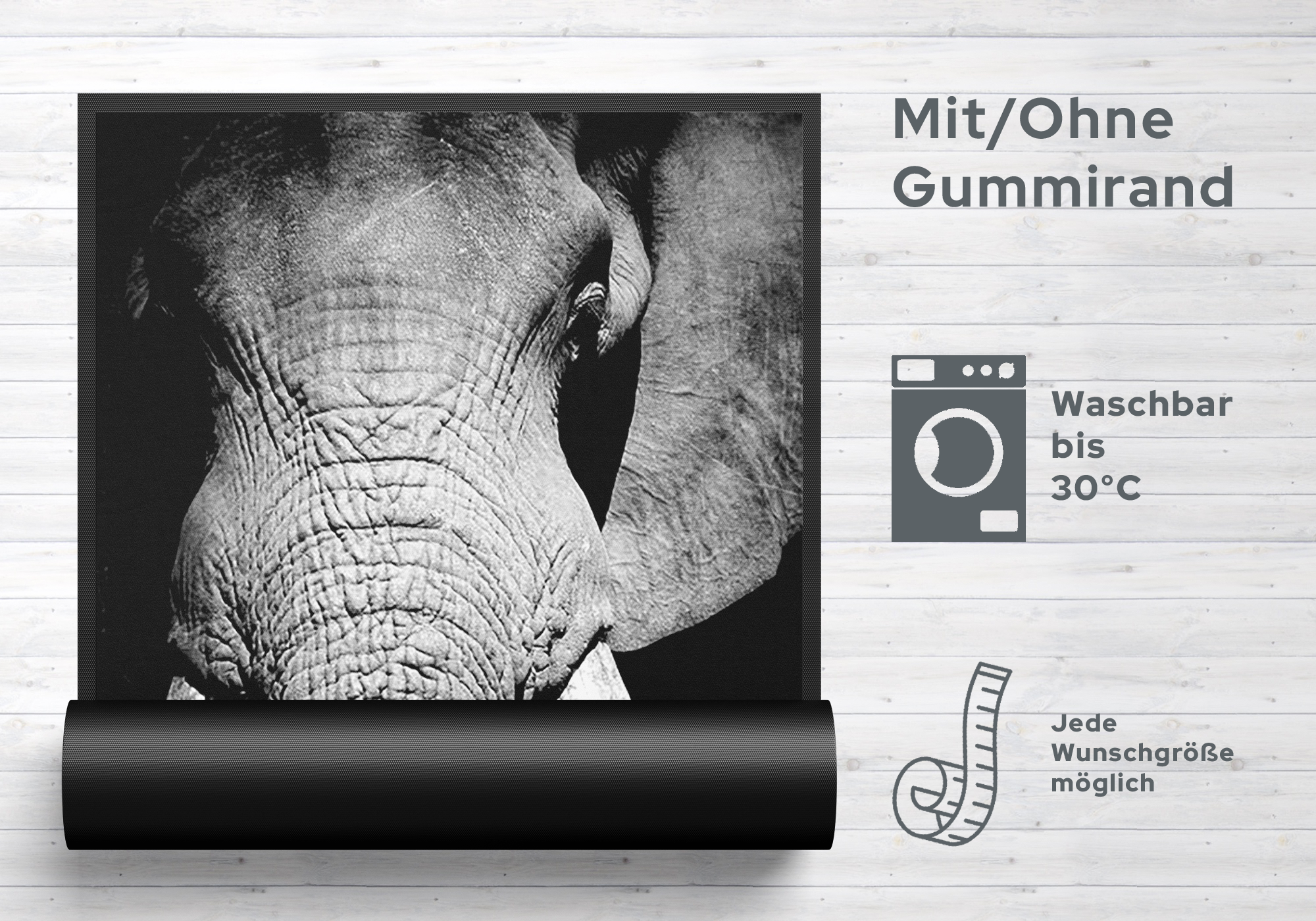 Fussmatte Elefant 7786