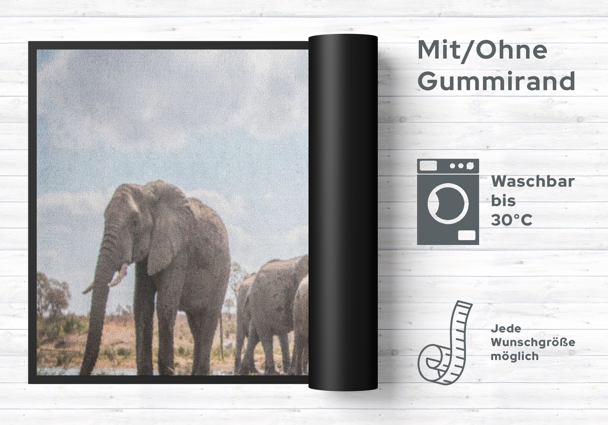 Fussmatte Elefanten 4518