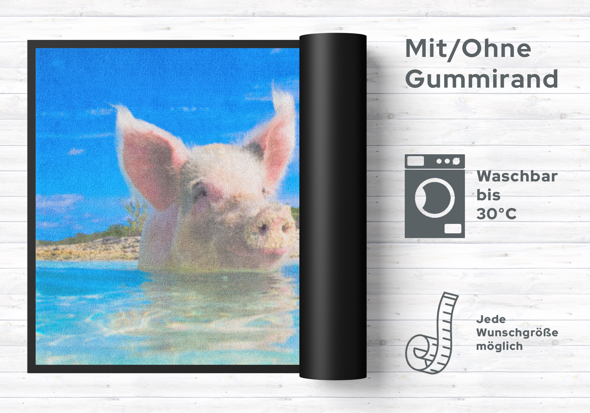 Fussmatte Schweine Bahamas 4530