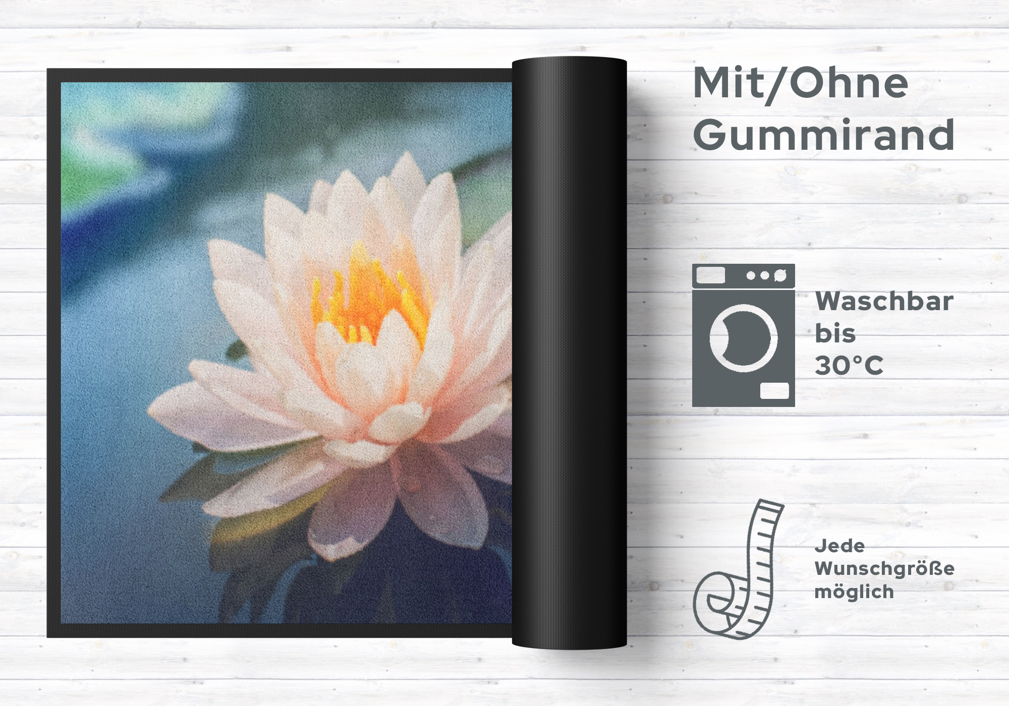 Fussmatte Seerose 4593