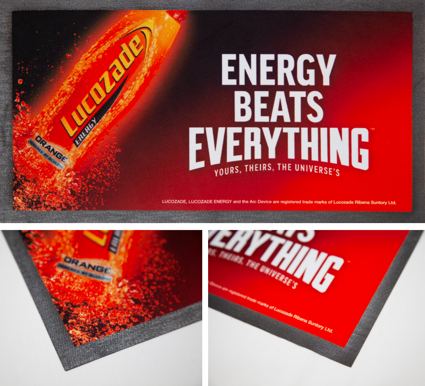 25 Bedruckte Barmatten mit Logo / Thekenmatten 600 mm x 190 mm