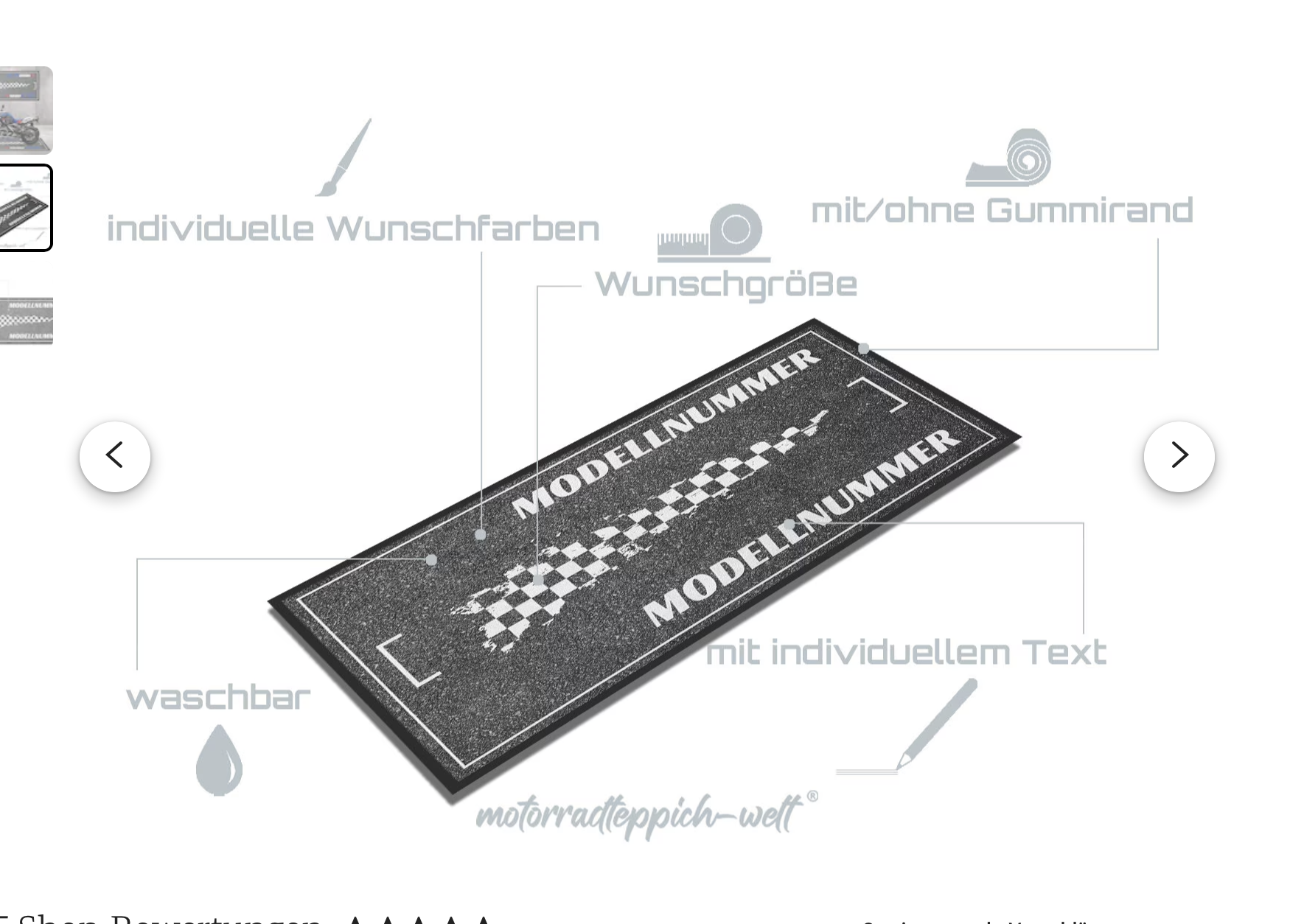 Motorradteppich BMW R 1250 GS Trophy