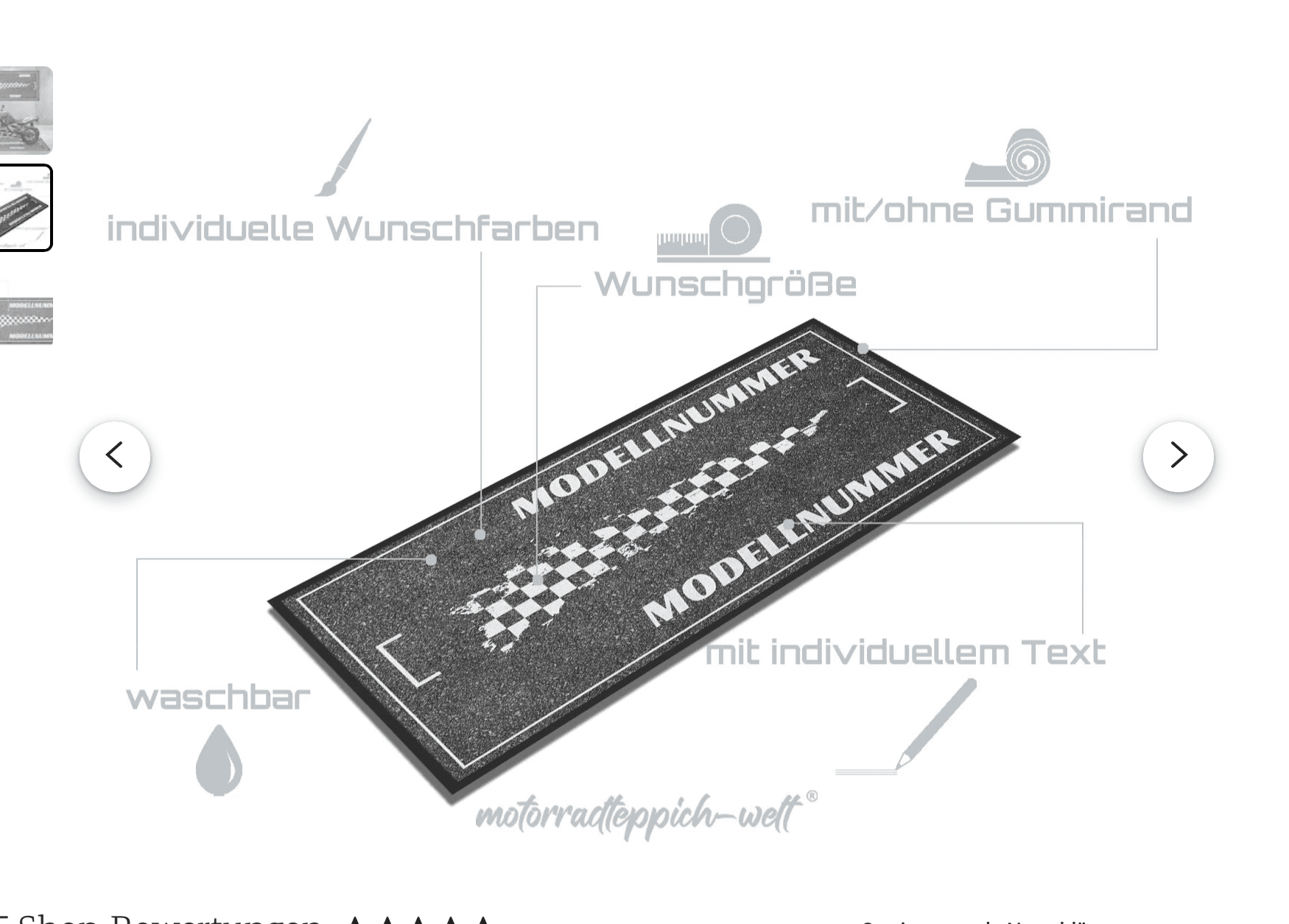 Motorradteppich BMW R 1250 GS Rallye