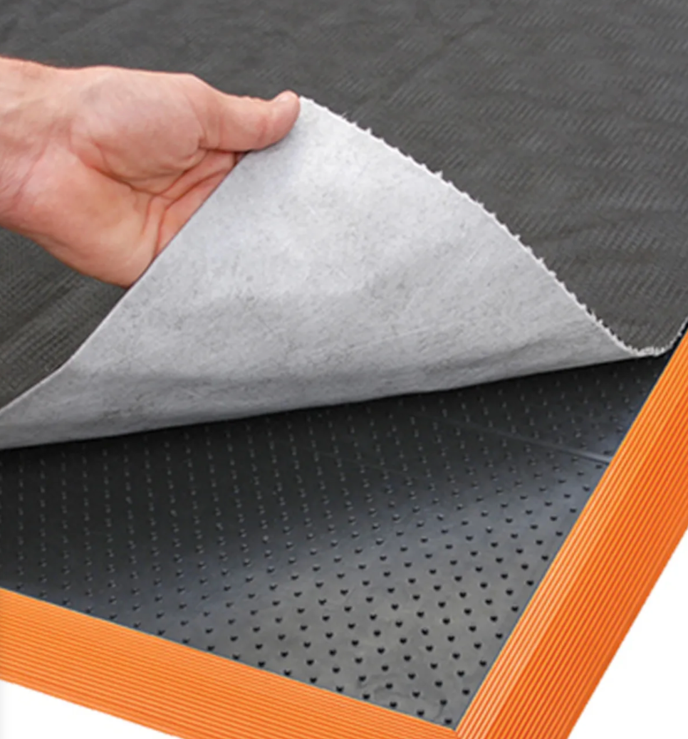 Sorb Stance™ 580 Notrax Arbeitsplatz-Gummimatten Schwarz/Orange