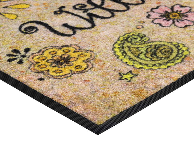 Bring Glück herein wash + dry Fußmatte