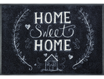 Lade das Bild in den Galerie-Viewer, stilvolle schwarze Fußmatte mit Schrift &quot;HOME Sweet HOME&quot; 
