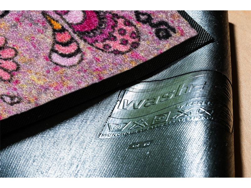 Hier wohnt das Glück wash + dry Fußmatte