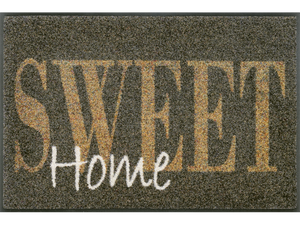 Fußmatte in braun mit Aufschrift "SWEET Home"