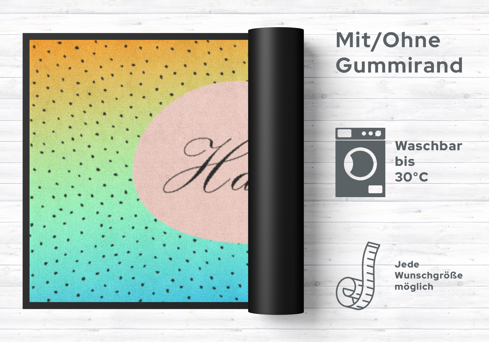 Fussmatte Hallo 4088