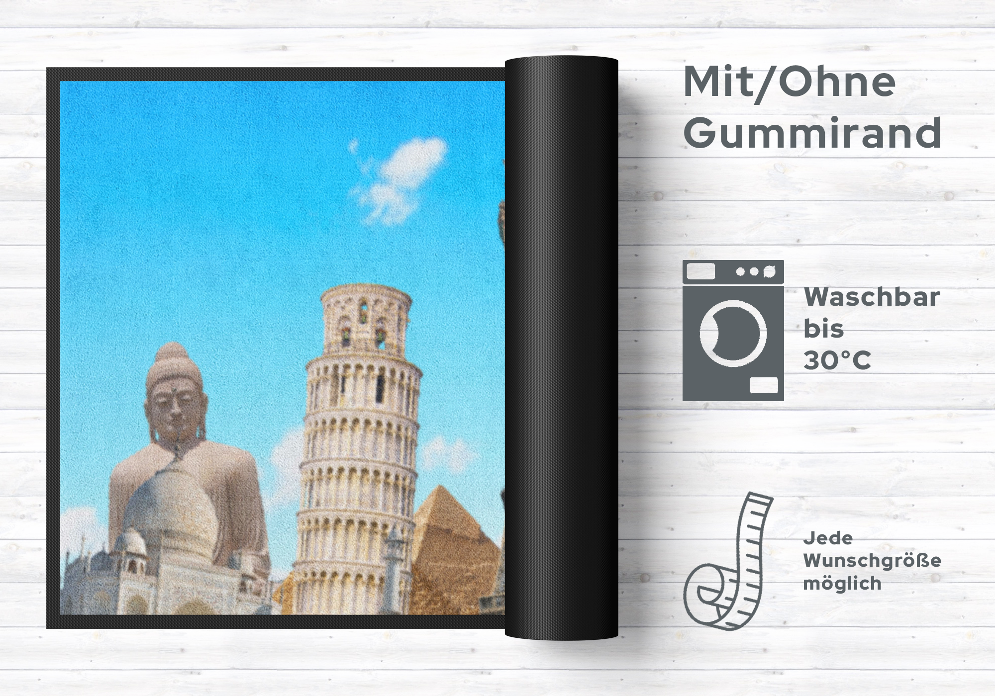 Fussmatte Wahrzeichen Städte 4093