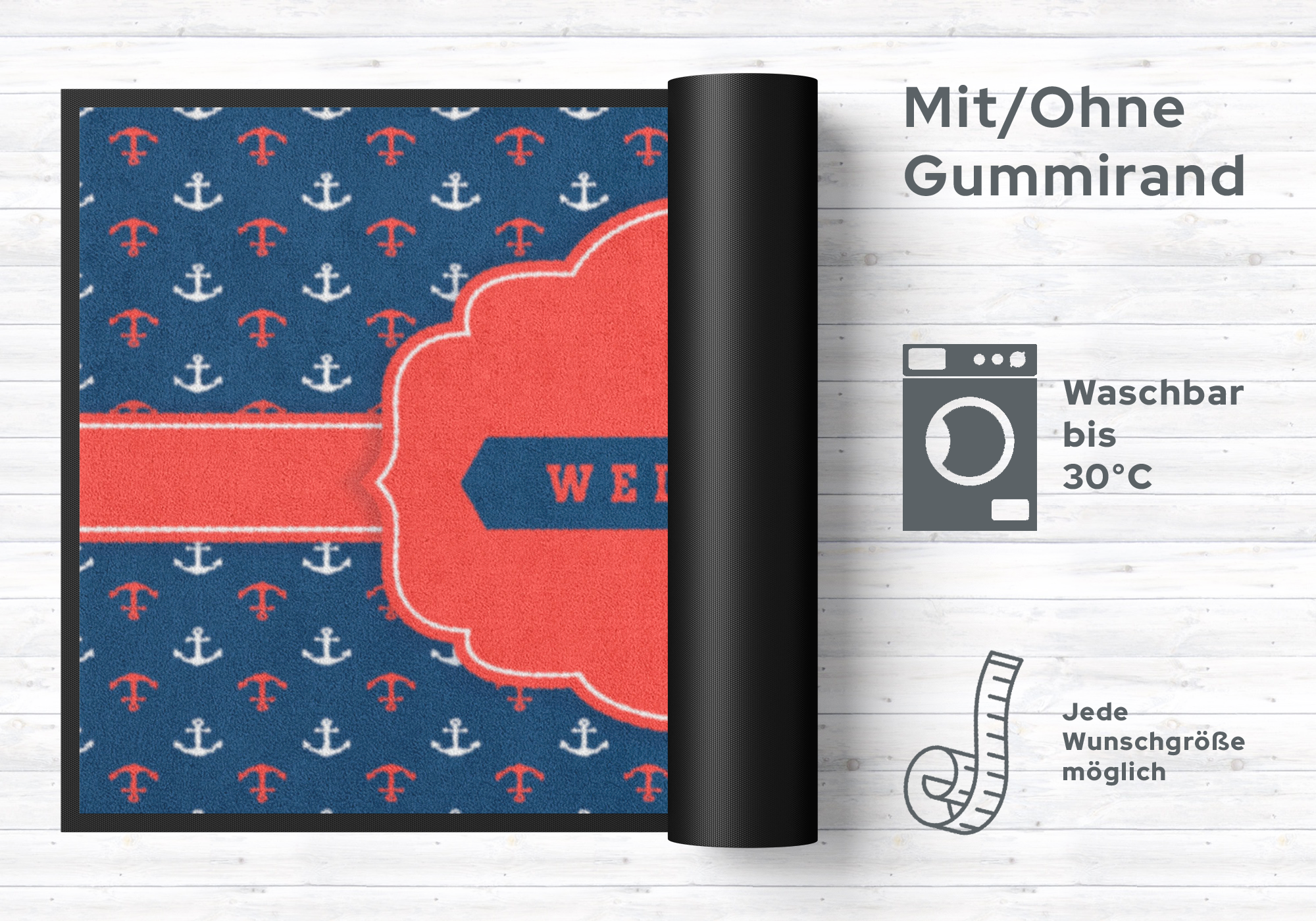 Fussmatte Welcome Anker 4136