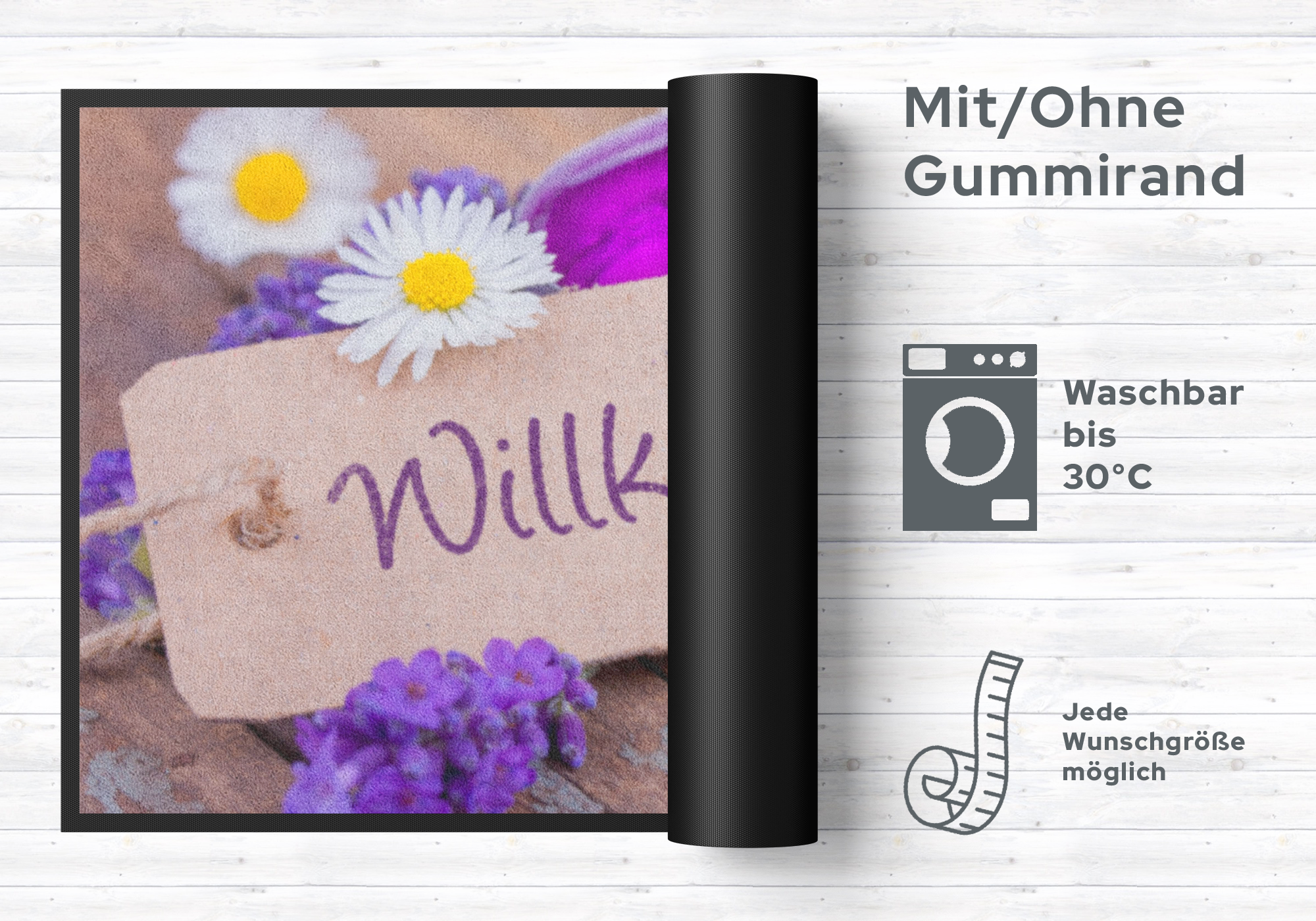 Fussmatte Willkommen 4171