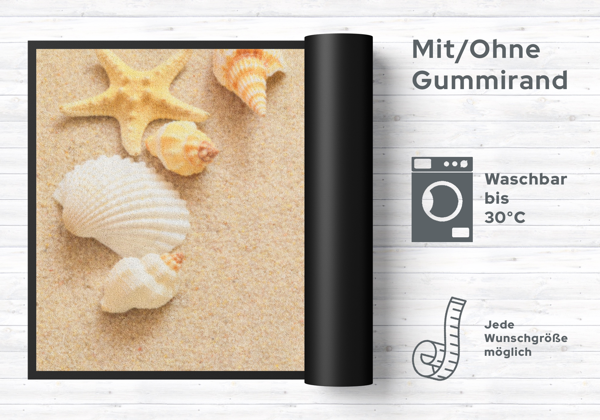 Fussmatte Strand 4174