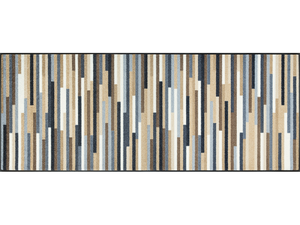 Fußmatte mit Streifen in Naturfarben