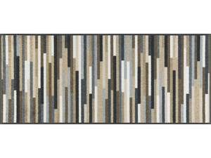 Fußmatte mit Streifen in Naturfarben