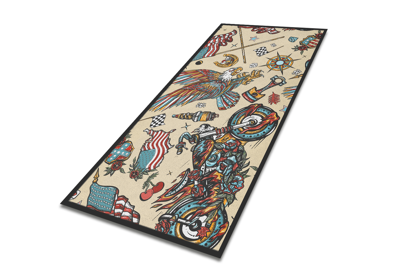 Motorradteppich B1009