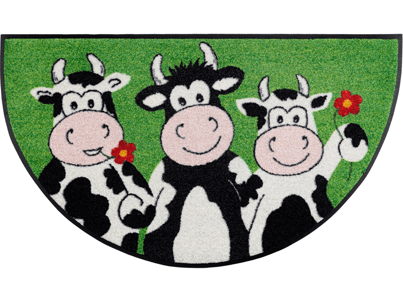 Round Cow Trio wash + dry Fußmatte