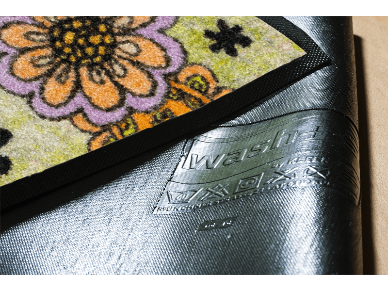 Round Happy Place wash + dry Fußmatte