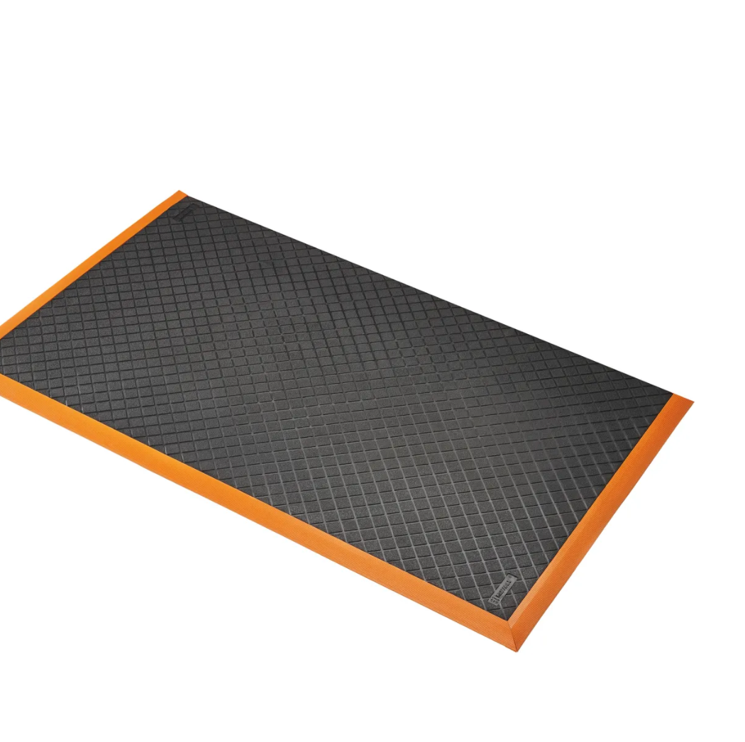 Safety Stance Solid™ 649 Notrax Arbeitsplatz-Gummimatten Schwarz/Orange