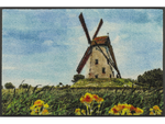 Lade das Bild in den Galerie-Viewer, Fußmatte mit Windmühle und Blumenwiese
