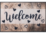 Lade das Bild in den Galerie-Viewer, Fußmatte mit Aufschrift &quot;welcome&quot; mit Holz
