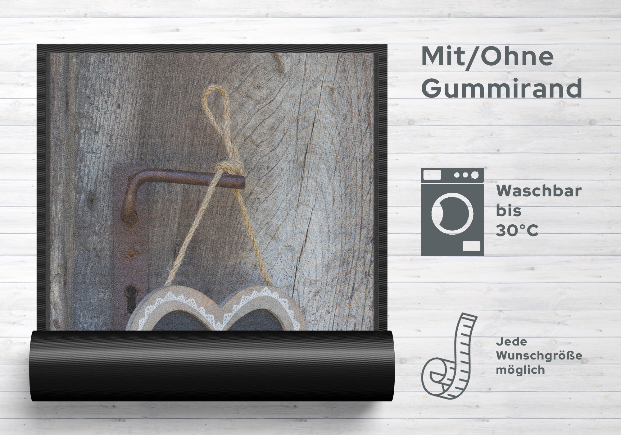 Fussmatte Herzlich Willkommen 10024