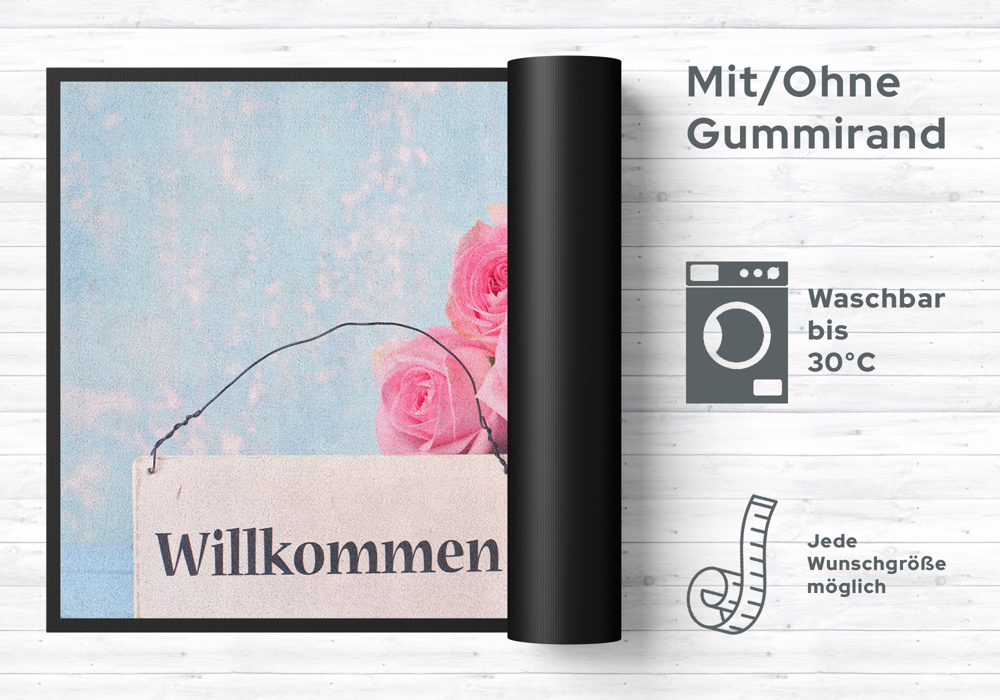 Fussmatte Herzlich Willkommen 10138