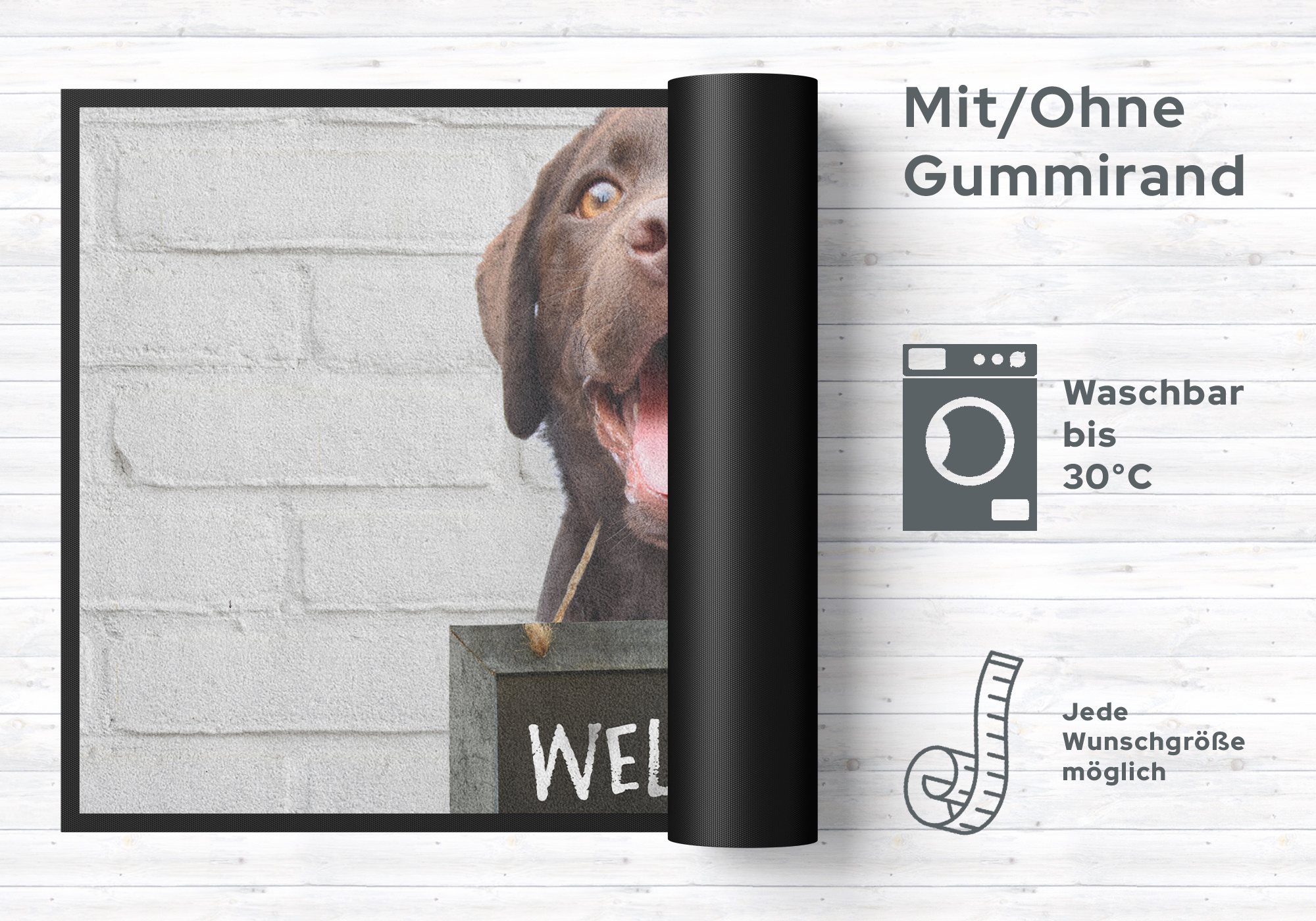 Fussmatte Welcome Hund 10196