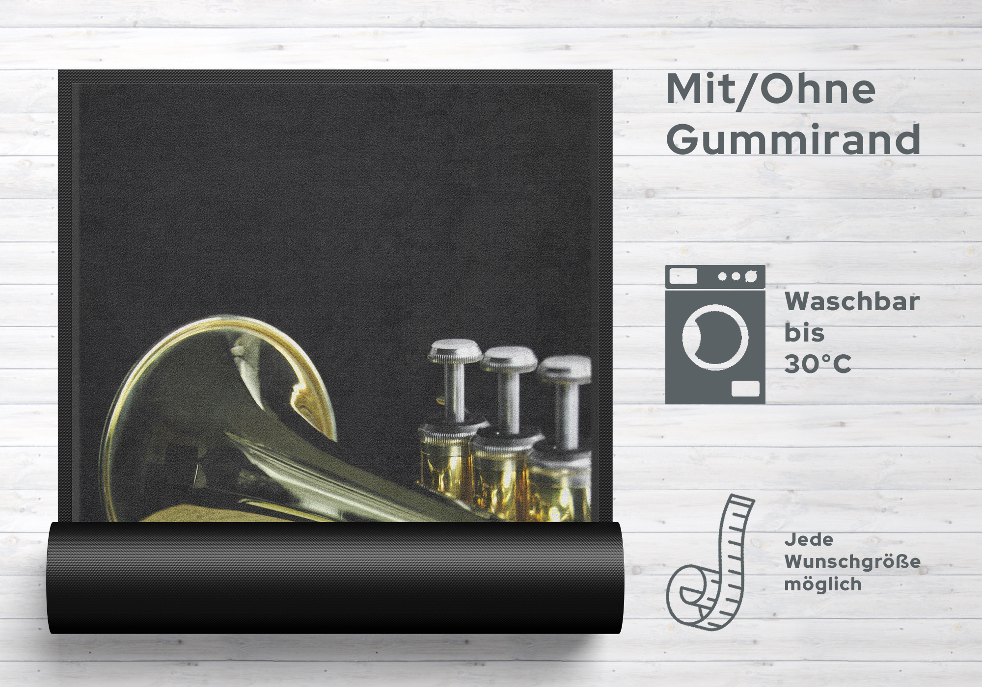 Fussmatte Trompete 10291