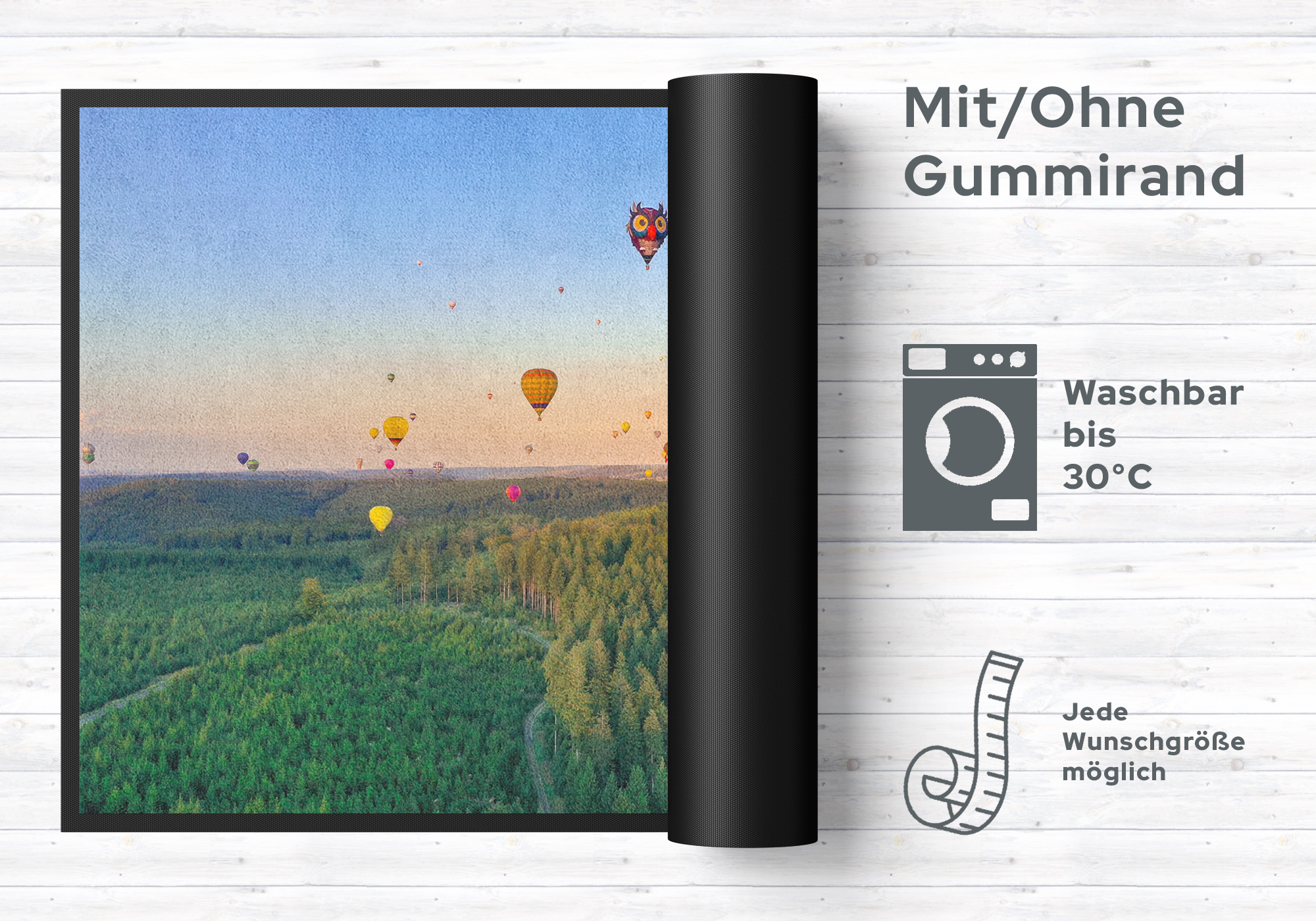 Fussmatte Heißluftballon 10400