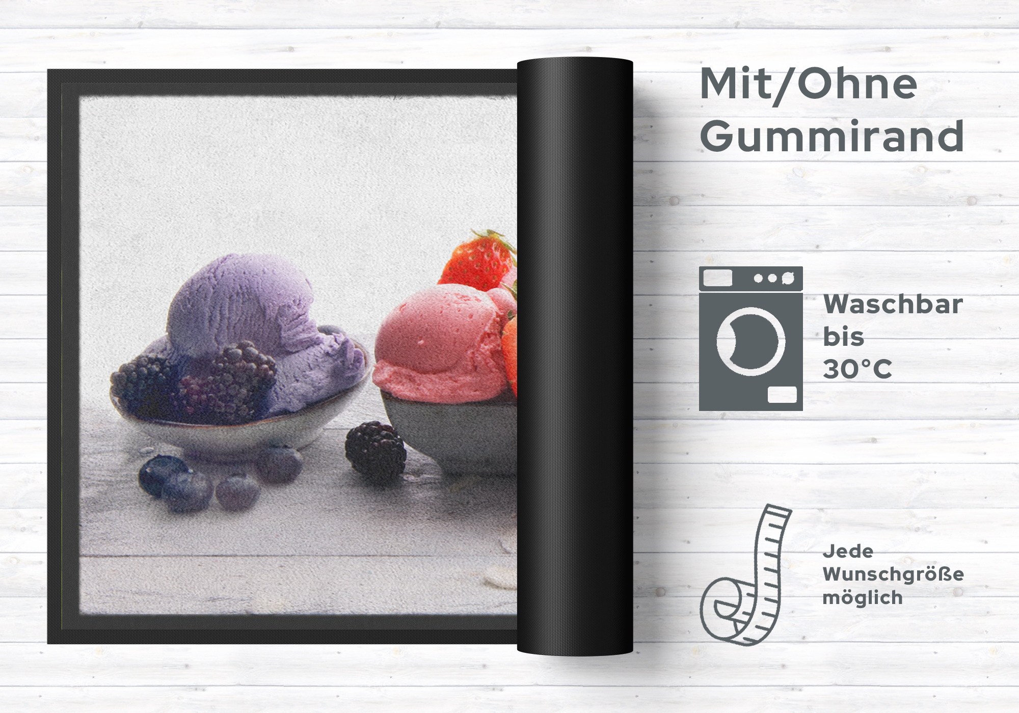 Küchenteppich Eis 10465