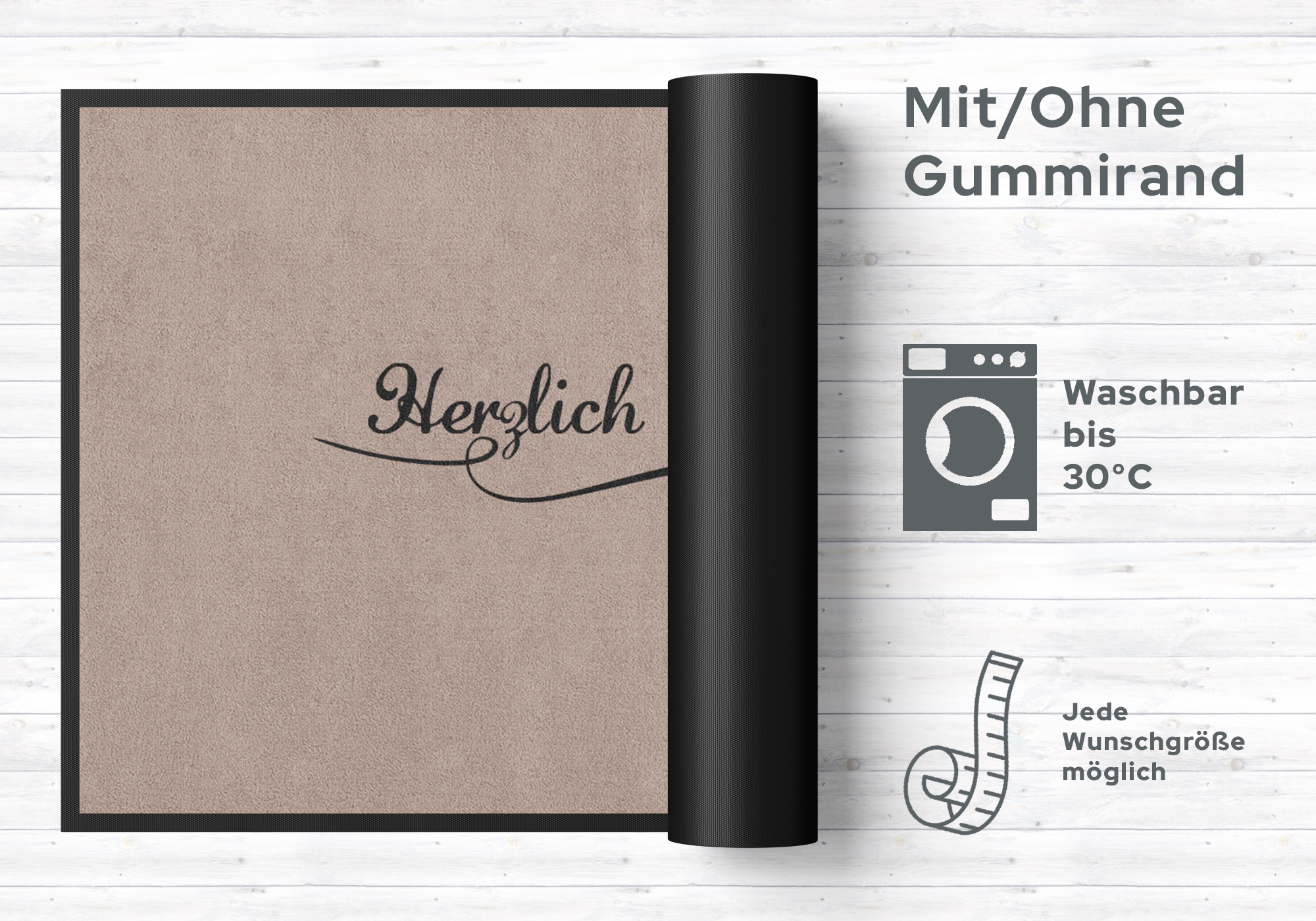 Fussmatte Herzlich Willkommen 10505