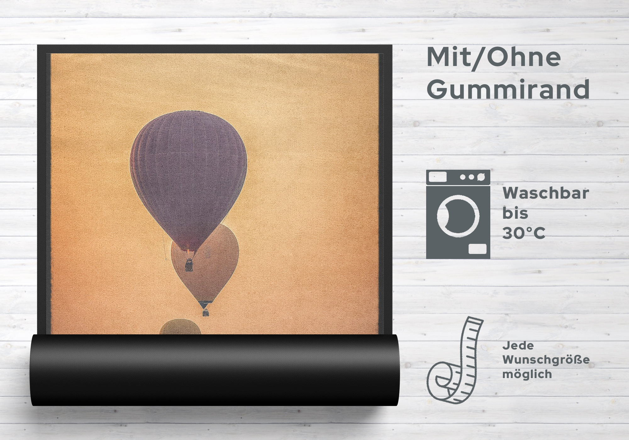 Fussmatte Heißluftballon 10564