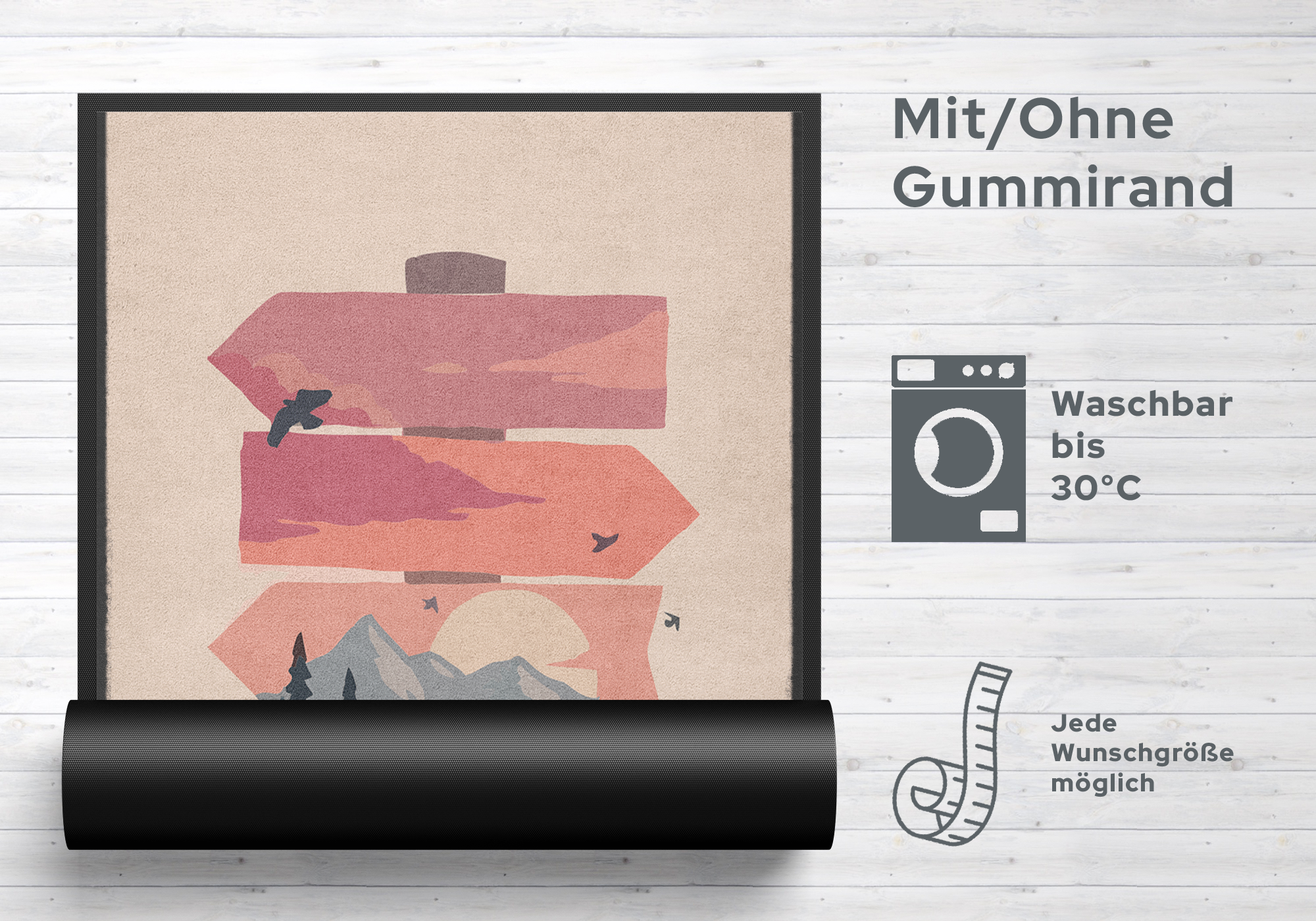 Fussmatte Wegweiser 10656