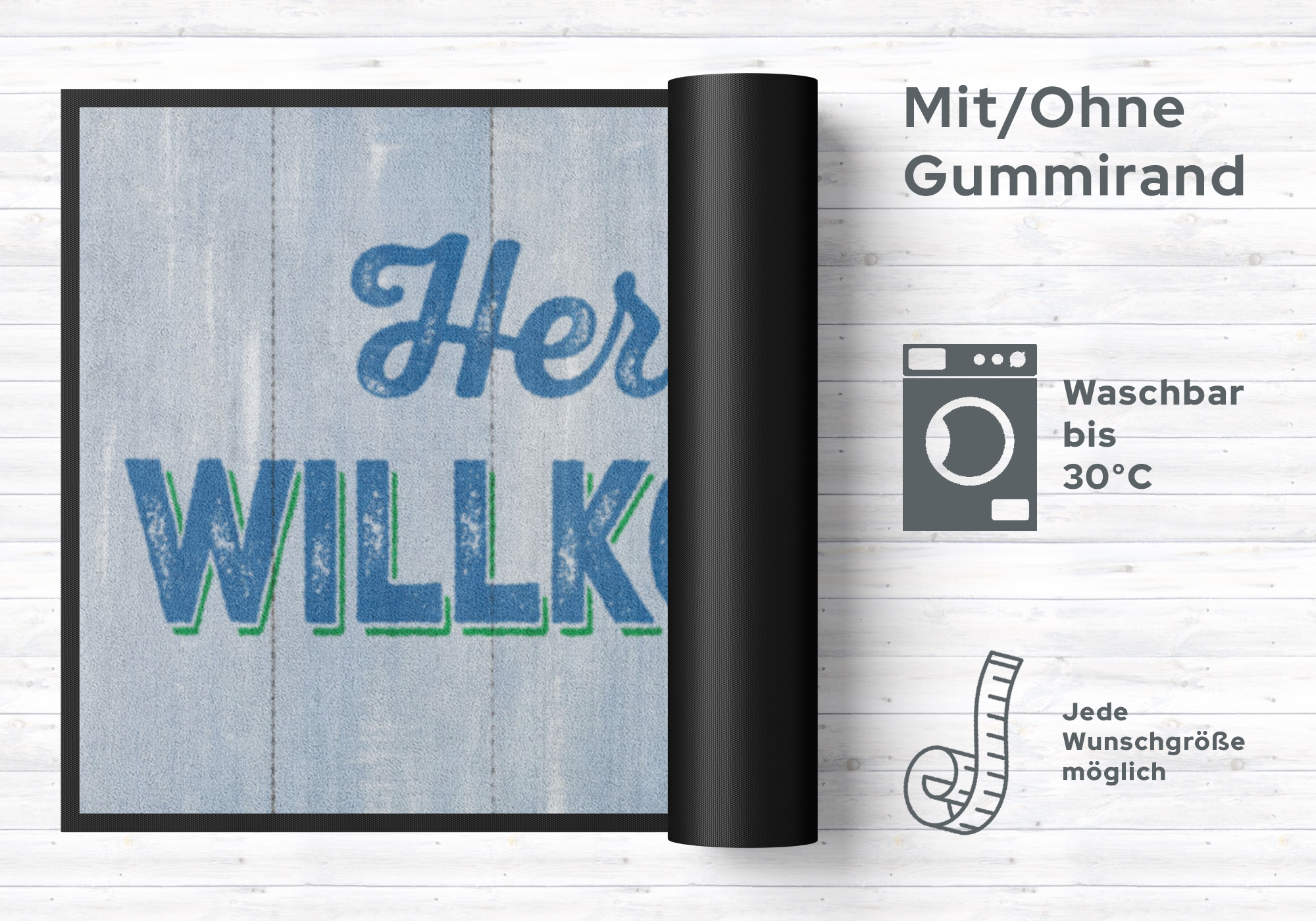 Fussmatte Willkommen 5048