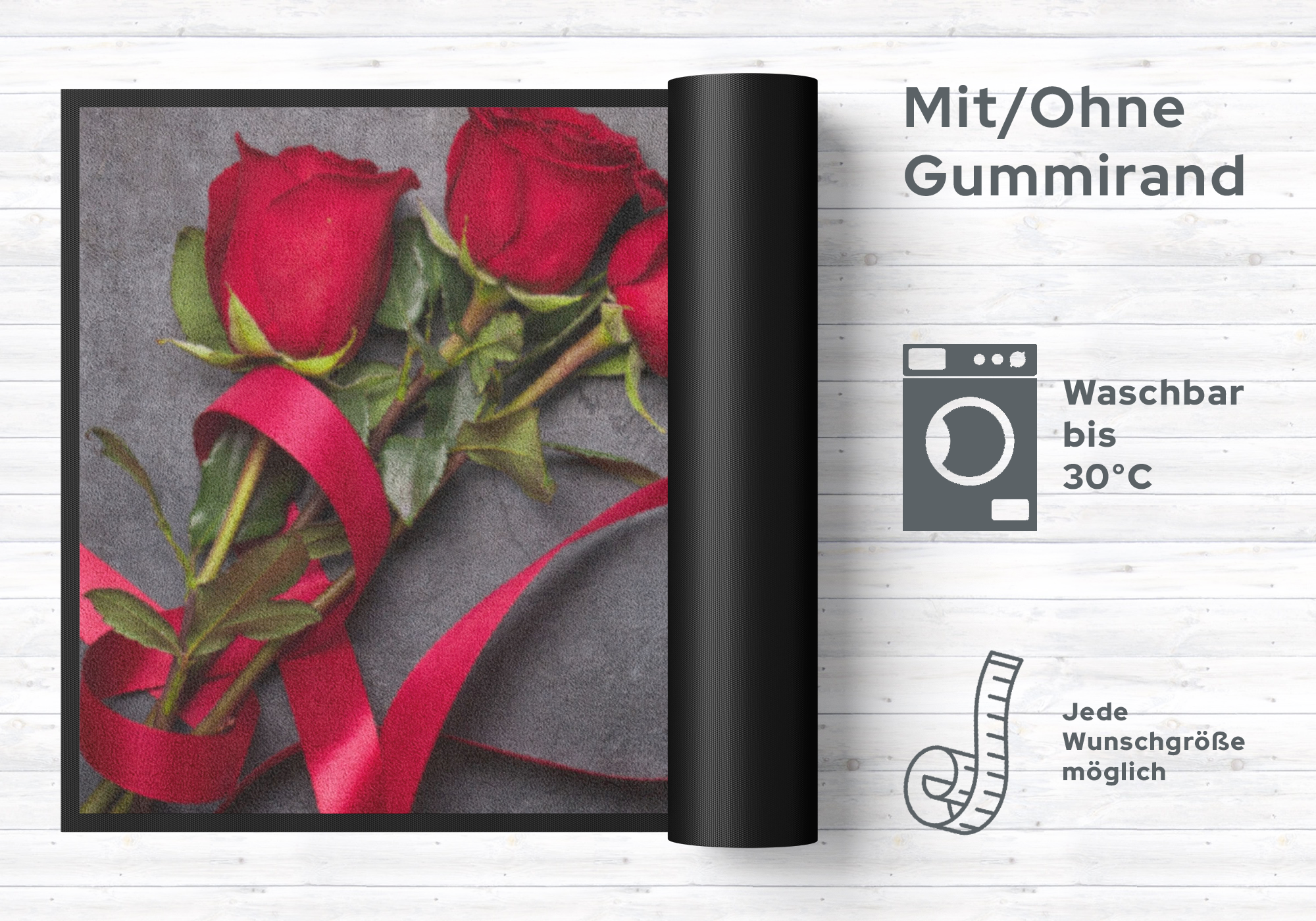 Fussmatte Rosen 5082