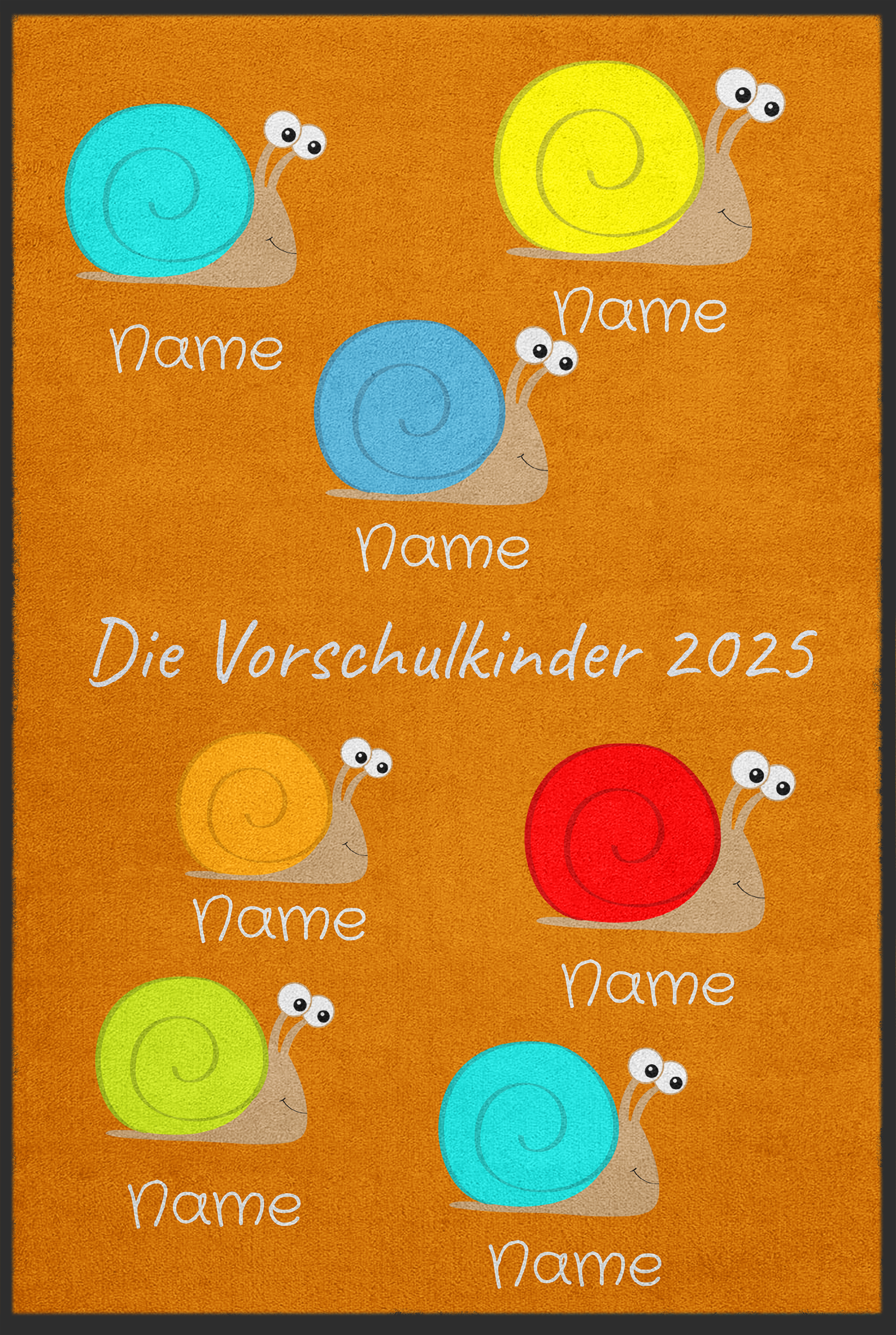 Fussmatte Abschiedsgeschenk Kindergarten individuell 6008